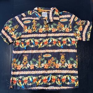 Rare Tommy Bahama Disney Enchanted Tiki Room Shirt Men’s XL